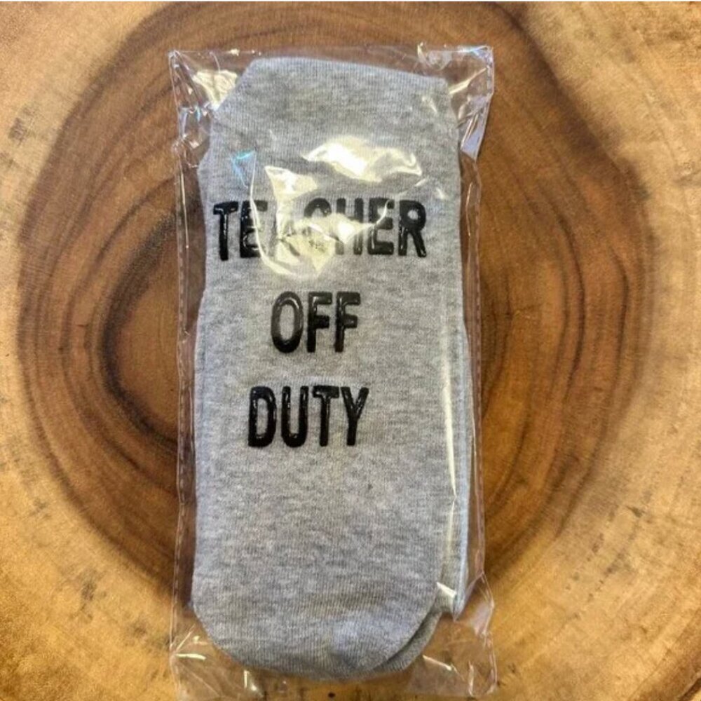 Teacher Bundle- Crew Socks, Top of the Class Mug Set and Thank You Keychain - Picture 4 of 13